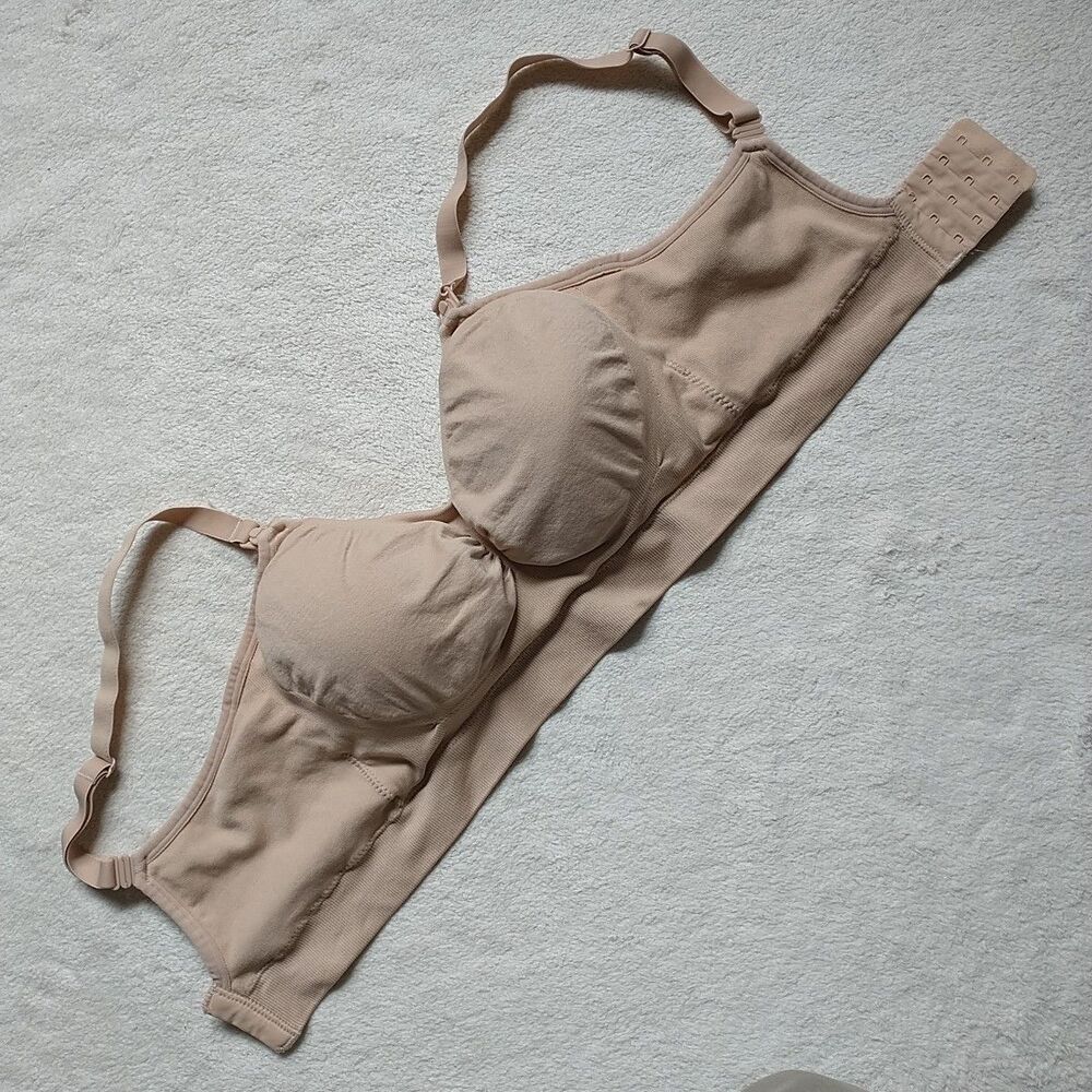 Kindred Bravely Sublime Hands Free Nursing And Pumping Bra M Beige Nude Busty